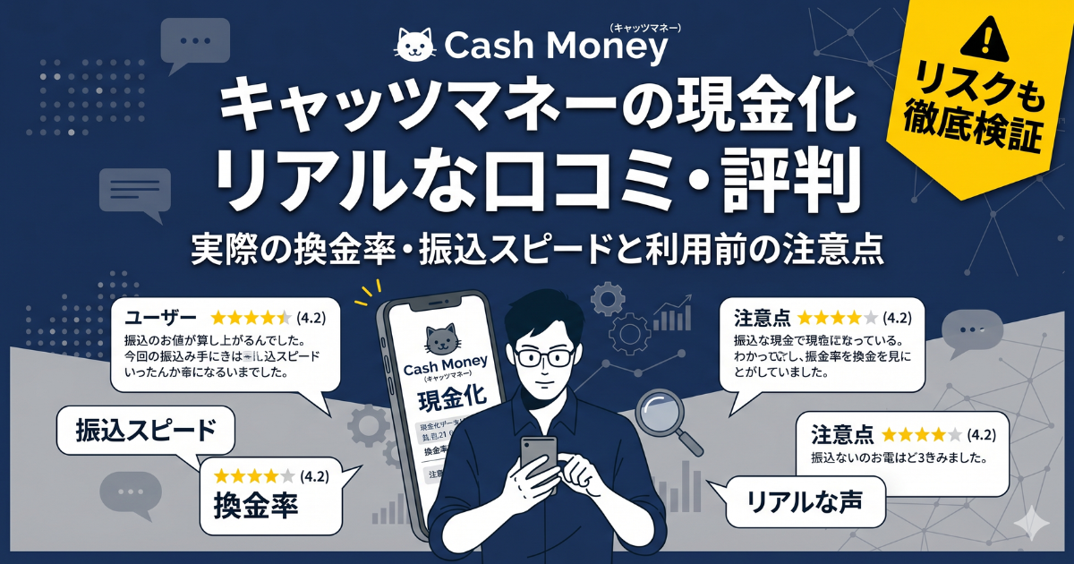 キャッツマネー現金化の口コミ・評判・やばいサービス？